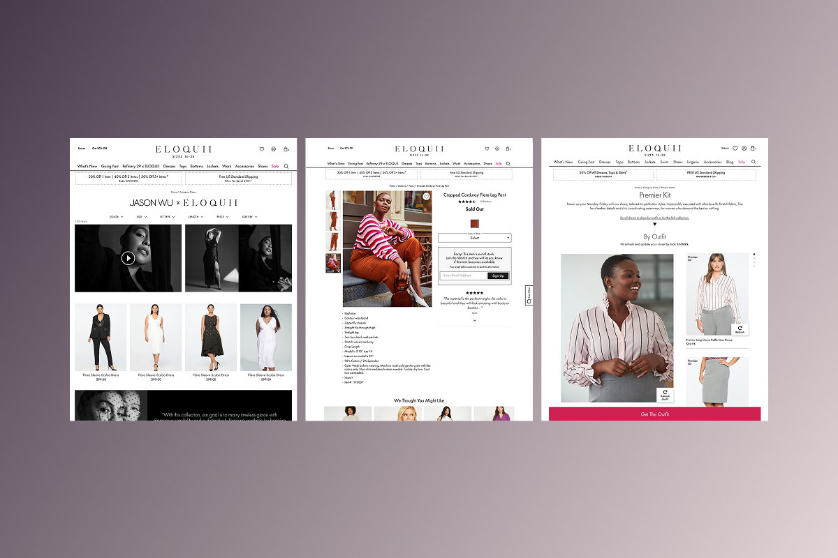 ELOQUII checkout flow