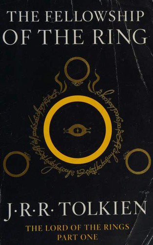 The Lord of the Rings trilogy book covers: The Fellowship of the Ring, The Two Towers, and The Return of the King